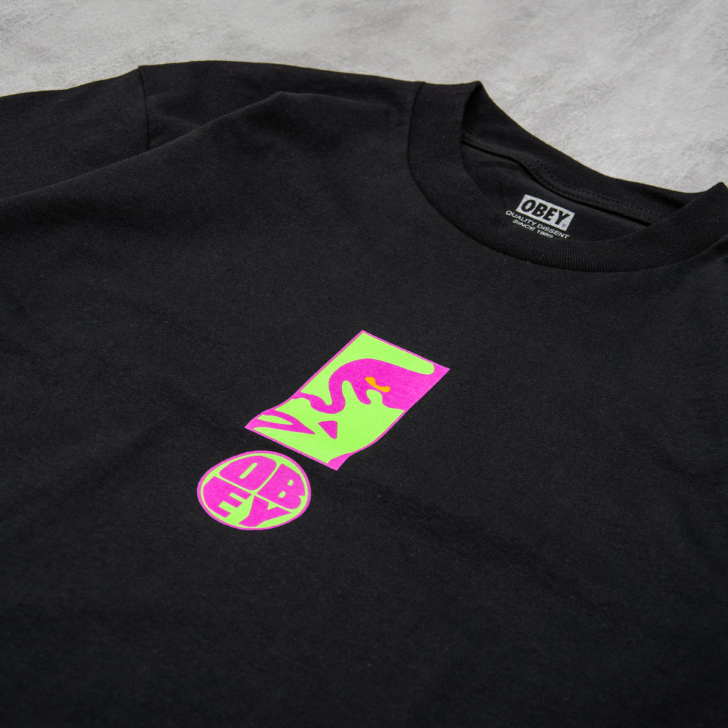 Obey Exclamation Tee - Black 2