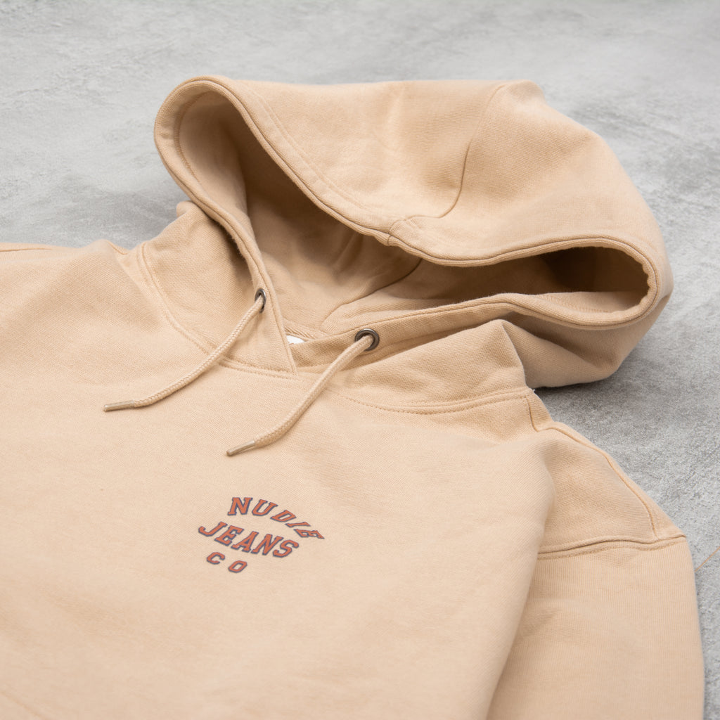 Nudie Franke Logo Hood - Cream 2