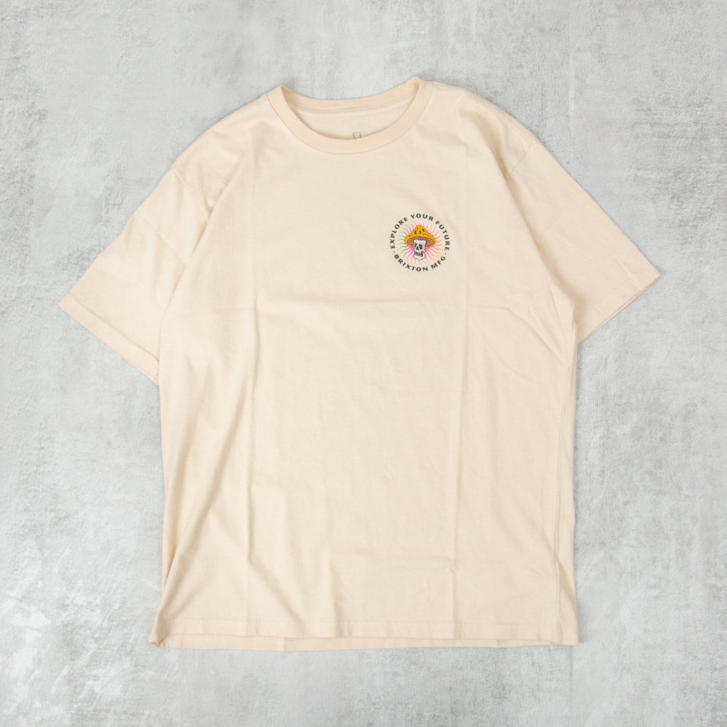 Brixton Future Relaxed Tee S/S  - Cream Garment Dye 1