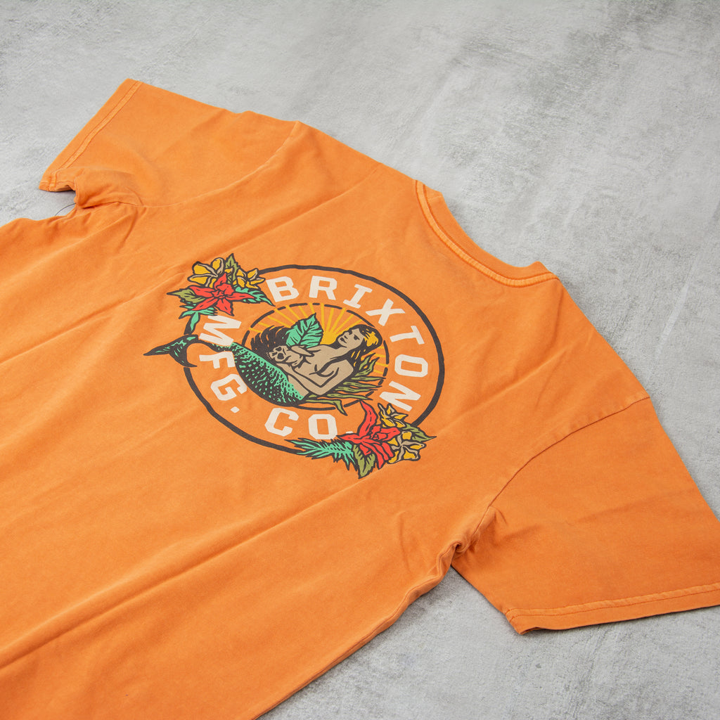 Brixton Geneva S/S Tee - Paradise Orange Worn Wash 2