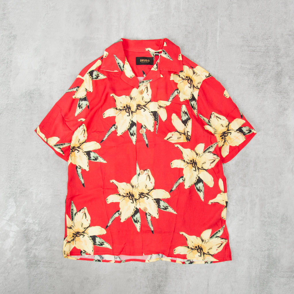 Deus Ex Machina Havana Shirt - Red 1