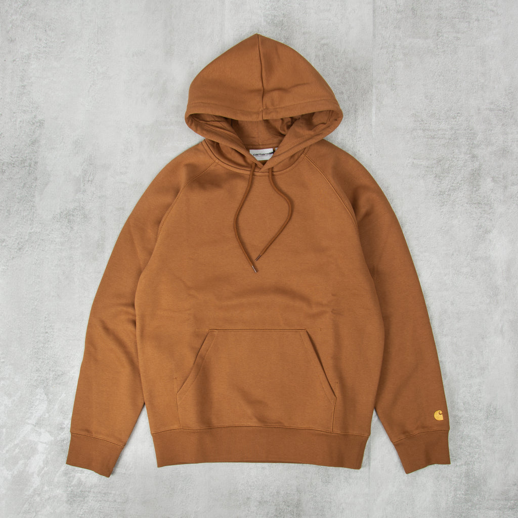 Carhartt WIP Hooded Chase Sweatshirt - Hamilton Brown 1