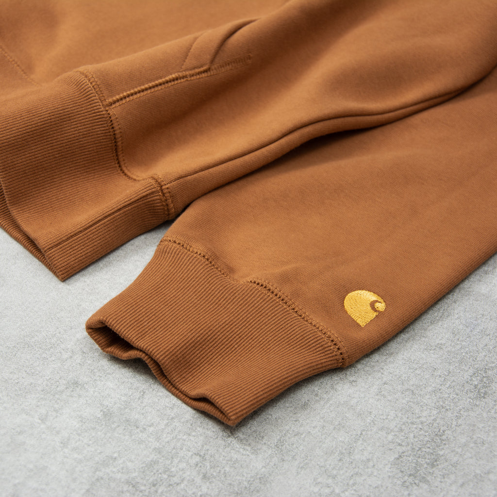 Carhartt WIP Hooded Chase Sweatshirt - Hamilton Brown 3