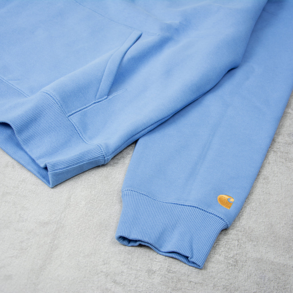 Carhartt WIP Hooded Chase Sweatshirt - Piscine / Gold 3