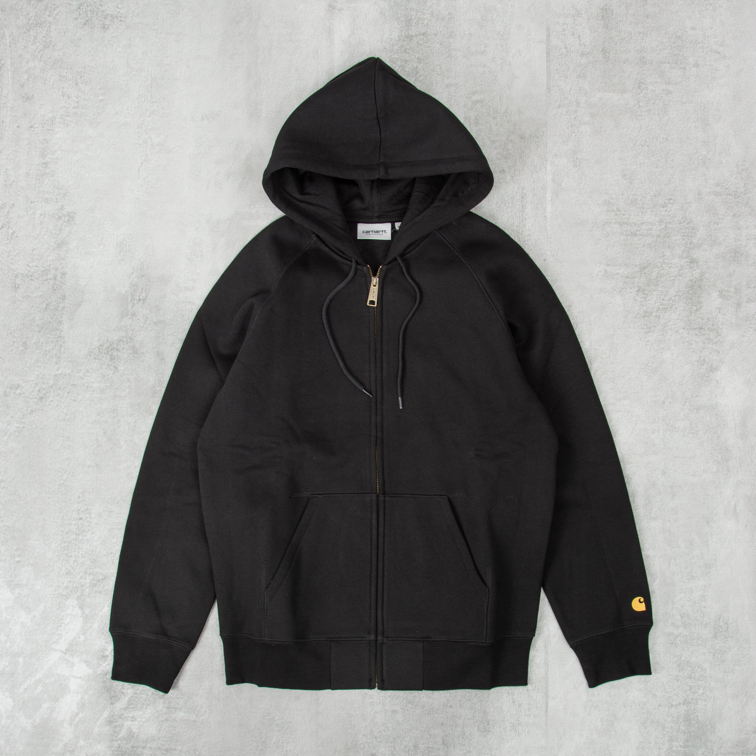 carhartt hooded chase black