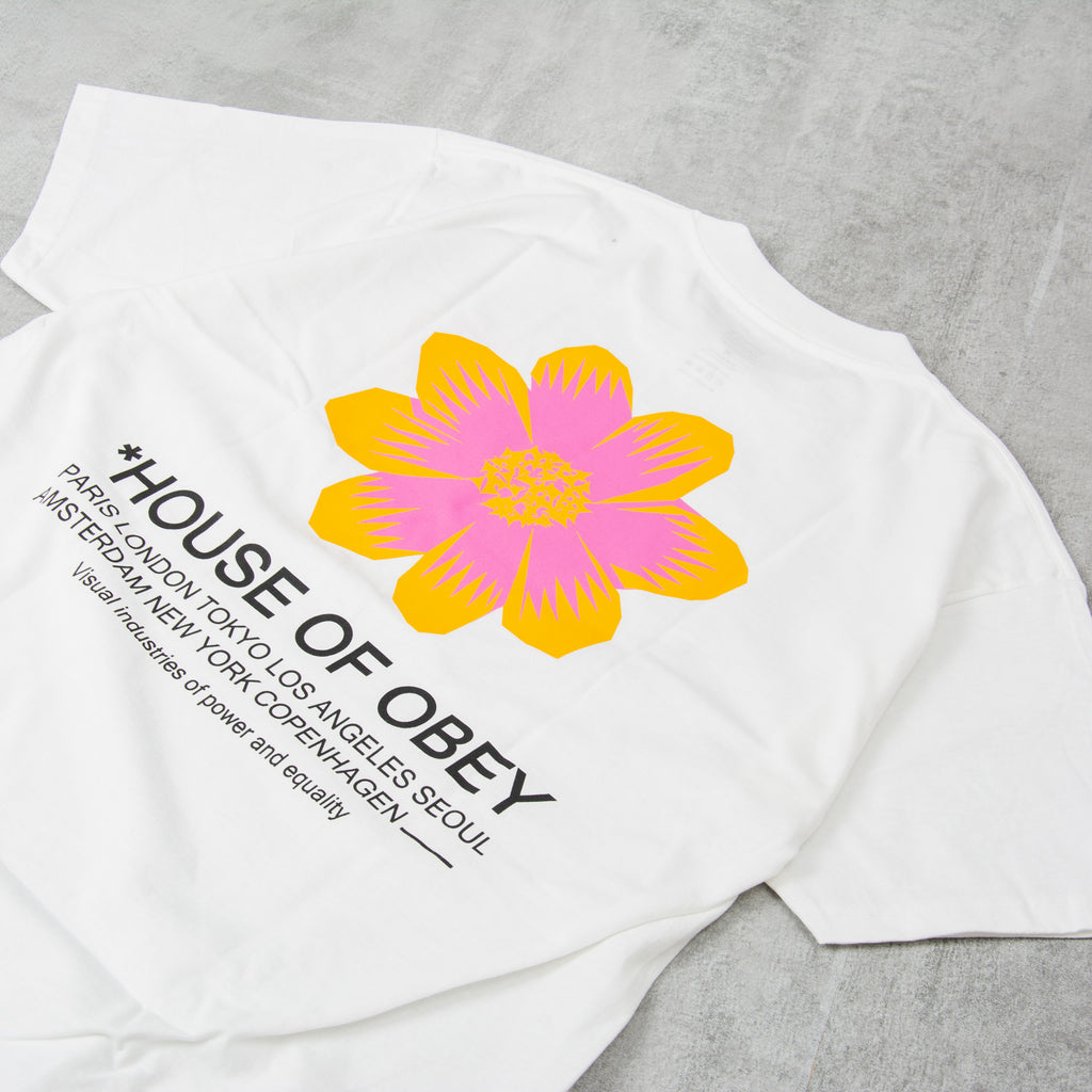 Obey House of Obey Flower Tee - White 2