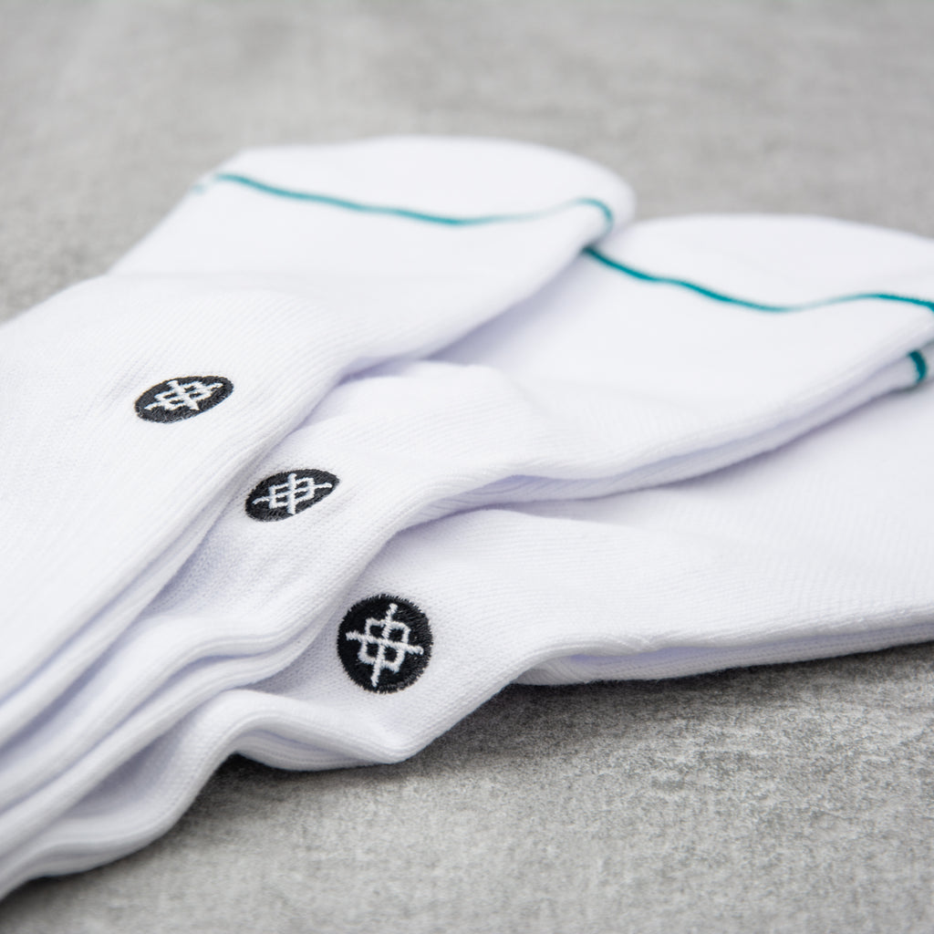 Stance Socks Icon 3 Pack - White 2