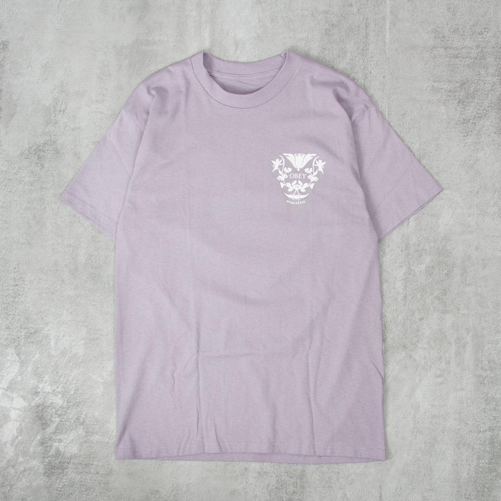 Obey In Bloom Tee - Lilac Chalk 1