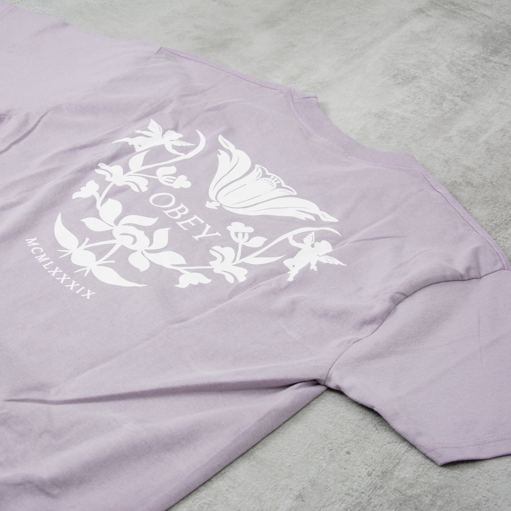 Obey In Bloom Tee - Lilac Chalk 2