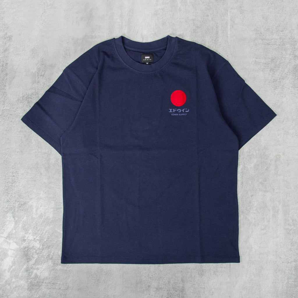 Edwin Japanese Sun Supply Tee - Maritime Blue 1