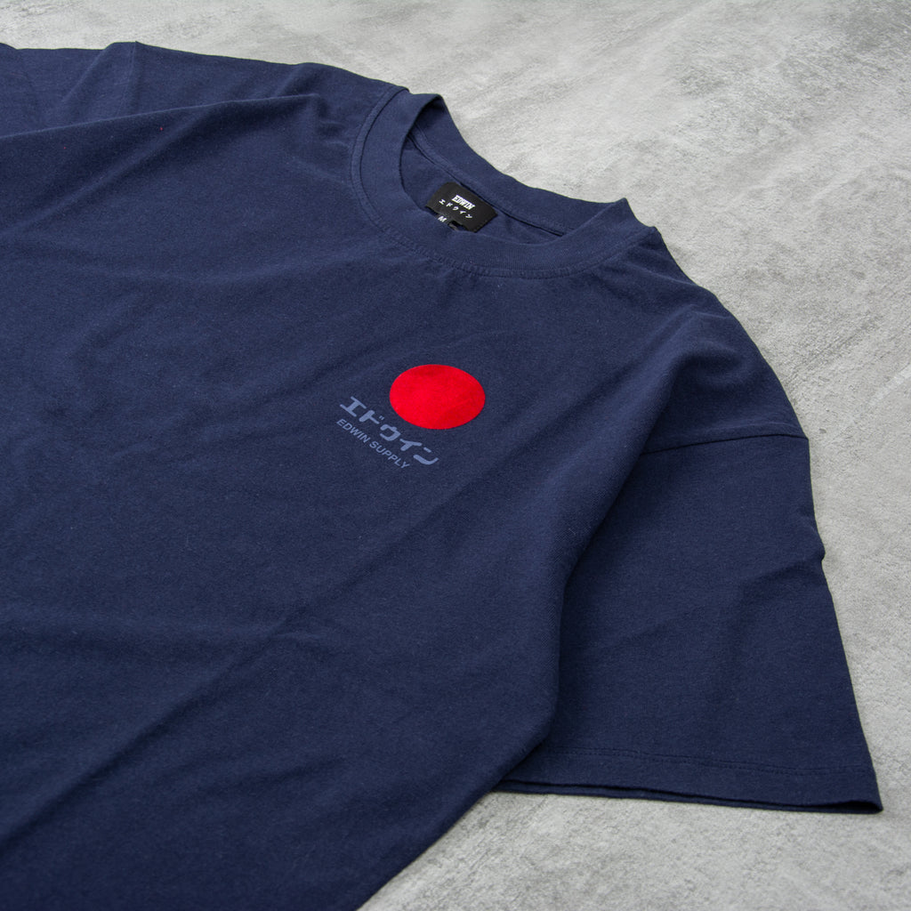 Edwin Japanese Sun Supply Tee - Maritime Blue 2