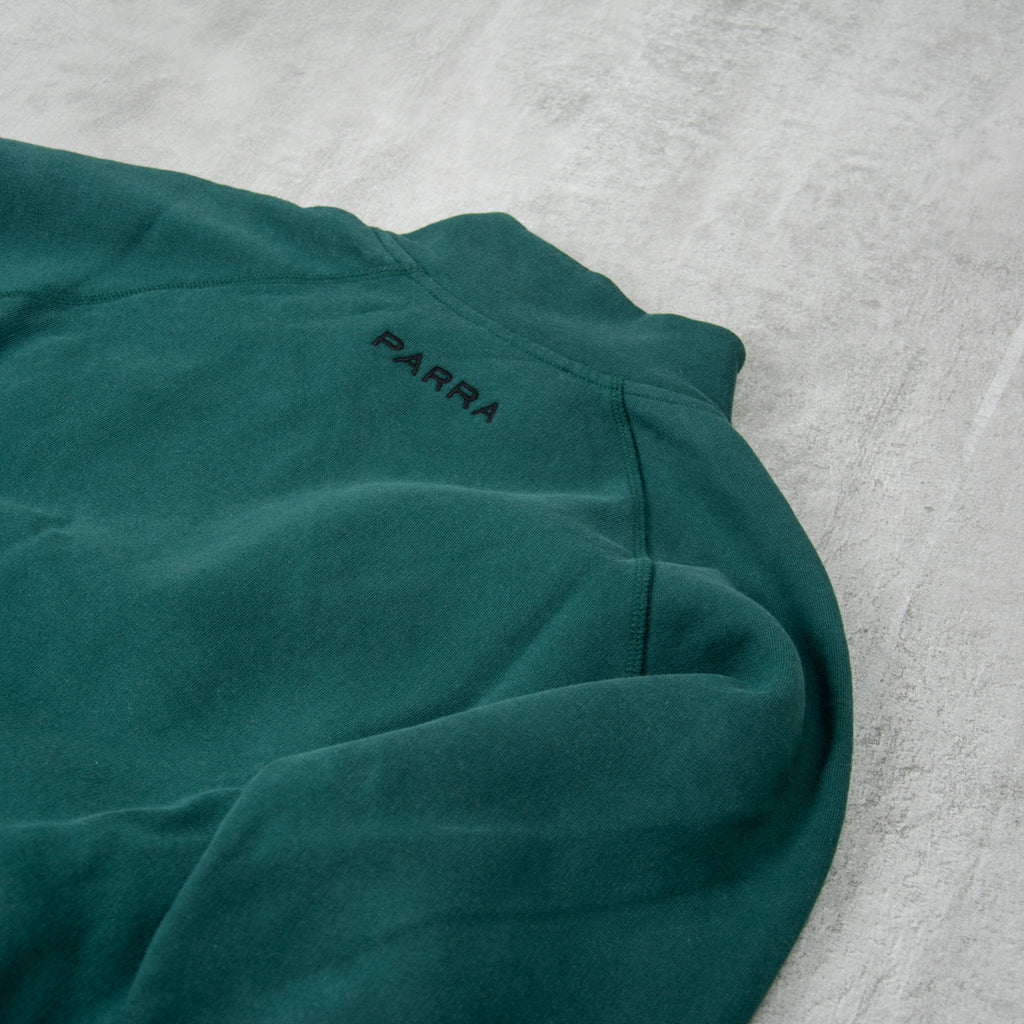 By Parra Life Experience Half Zip Sweat - Pine Green 4