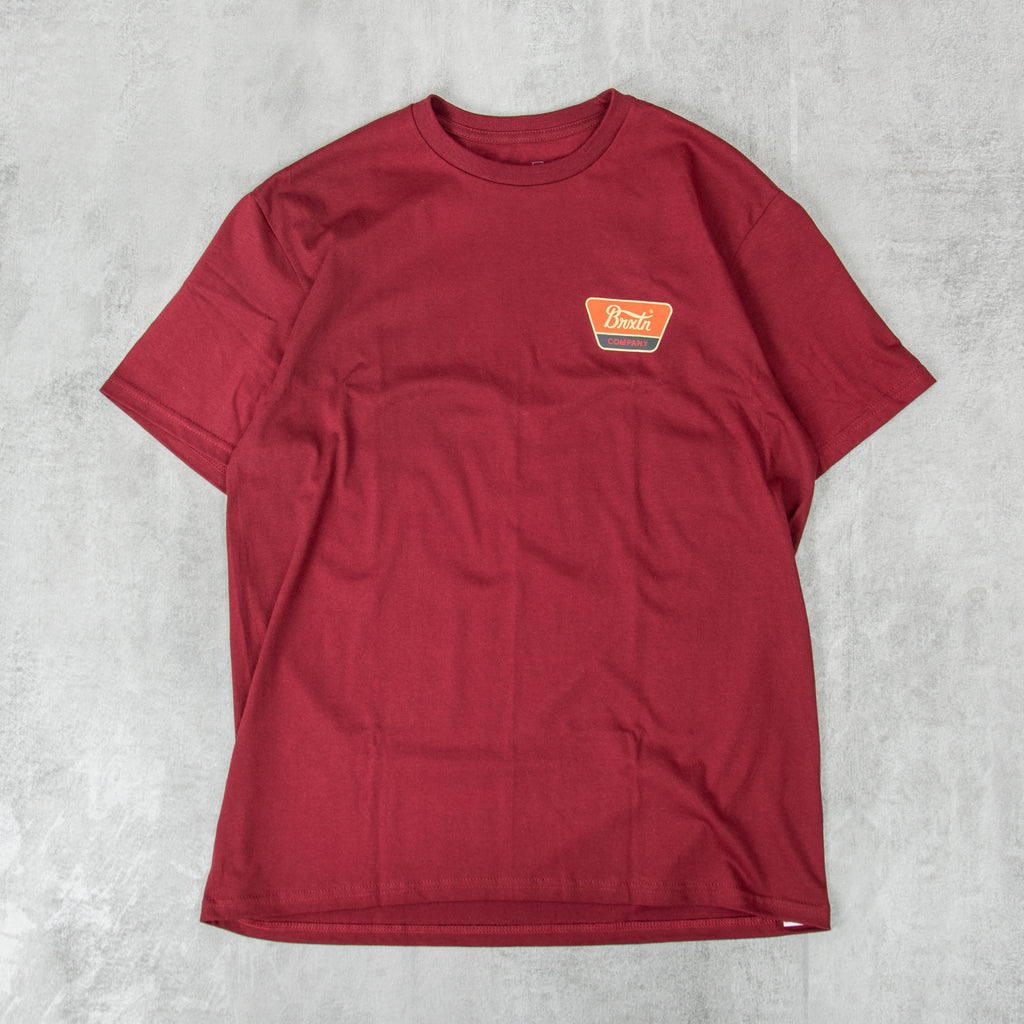 Brixton Linwood S/S Tee - Island Berry / Paradise Orange 1