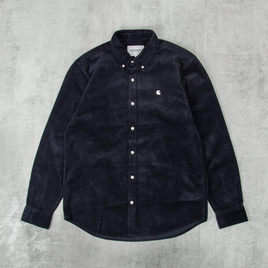 Carhartt WIP Madison Cord L/S Shirt - Dark Navy / Wax 1