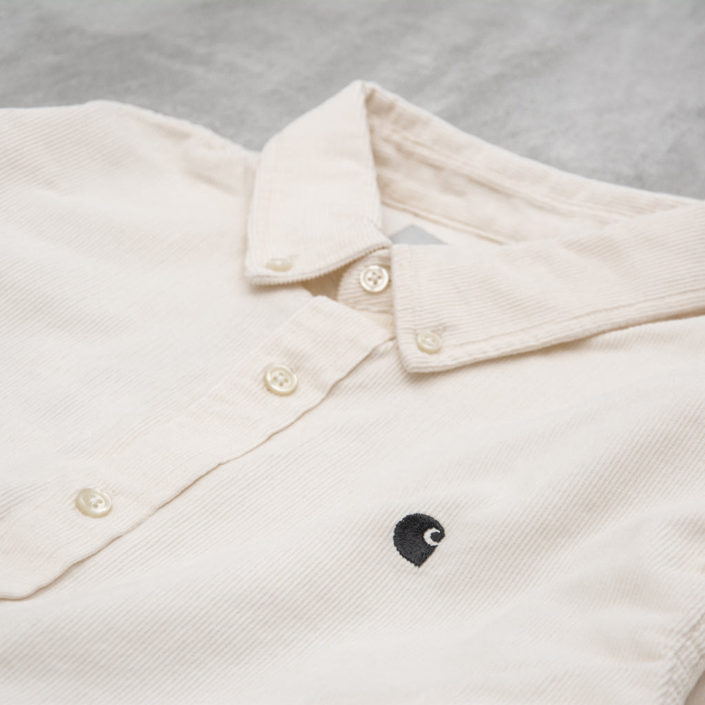 Carhartt WIP Madison Fine Cord L/S Shirt - Wax /.Black 2