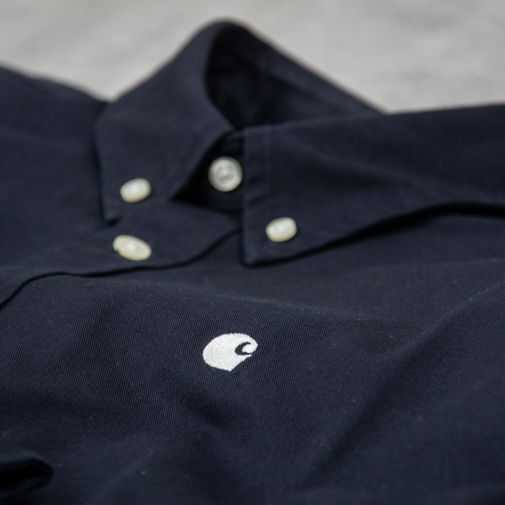 Carhartt WIP Madison L/S Shirt - Dark Navy / Wax 3