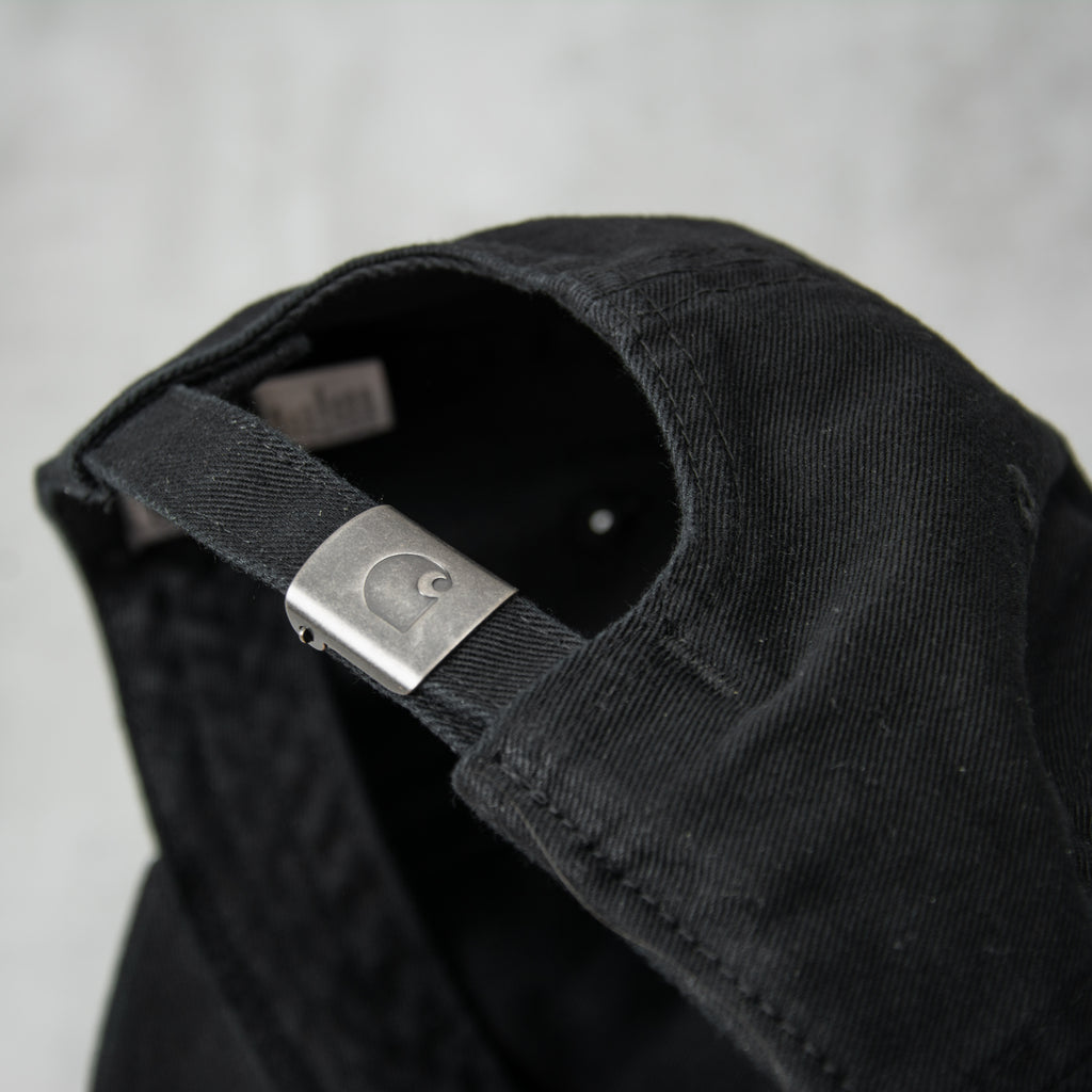 Carhartt WIP Madison Logo Cap - Black / Wax 2