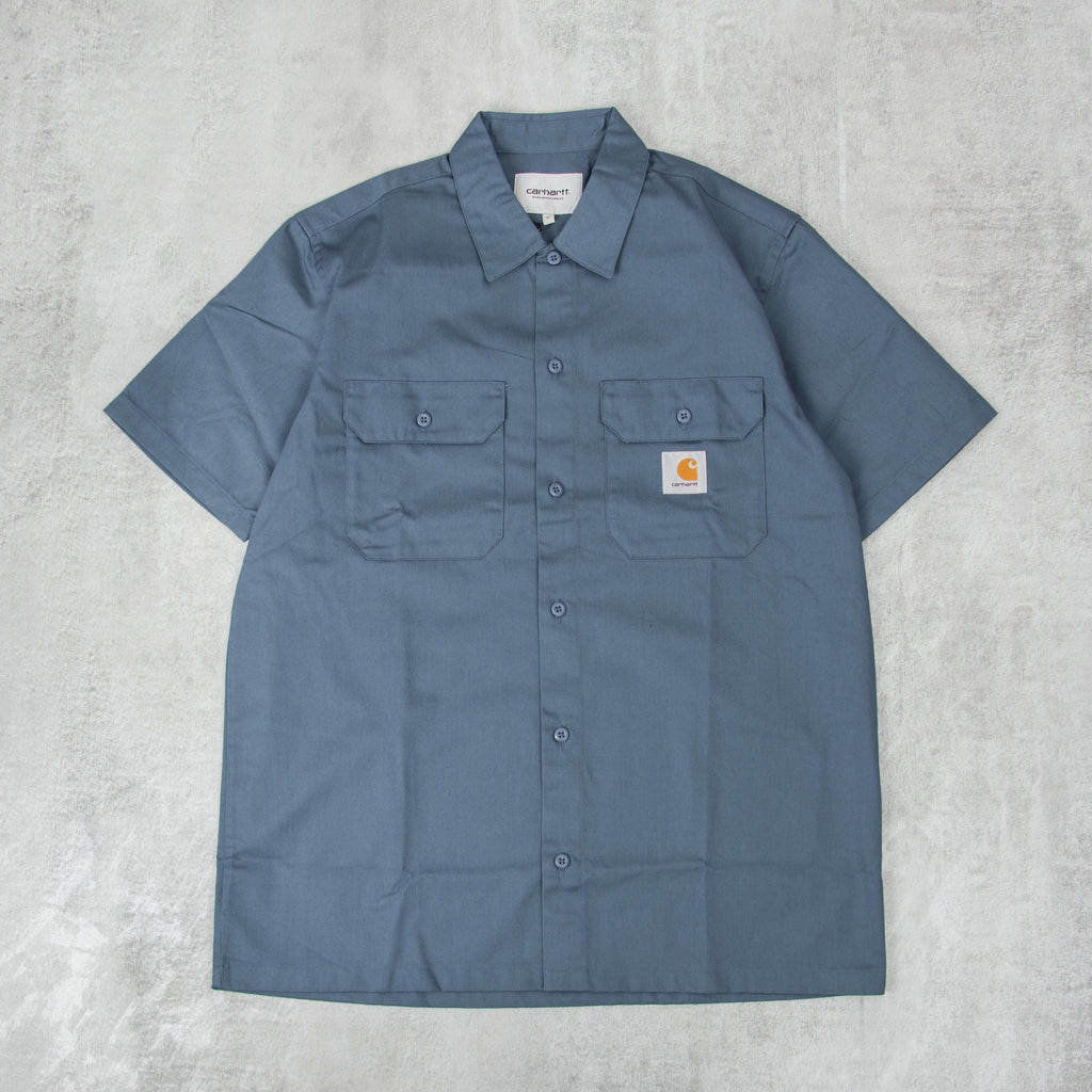 Carhartt WIP Master S/S Shirt - Storm Blue 1