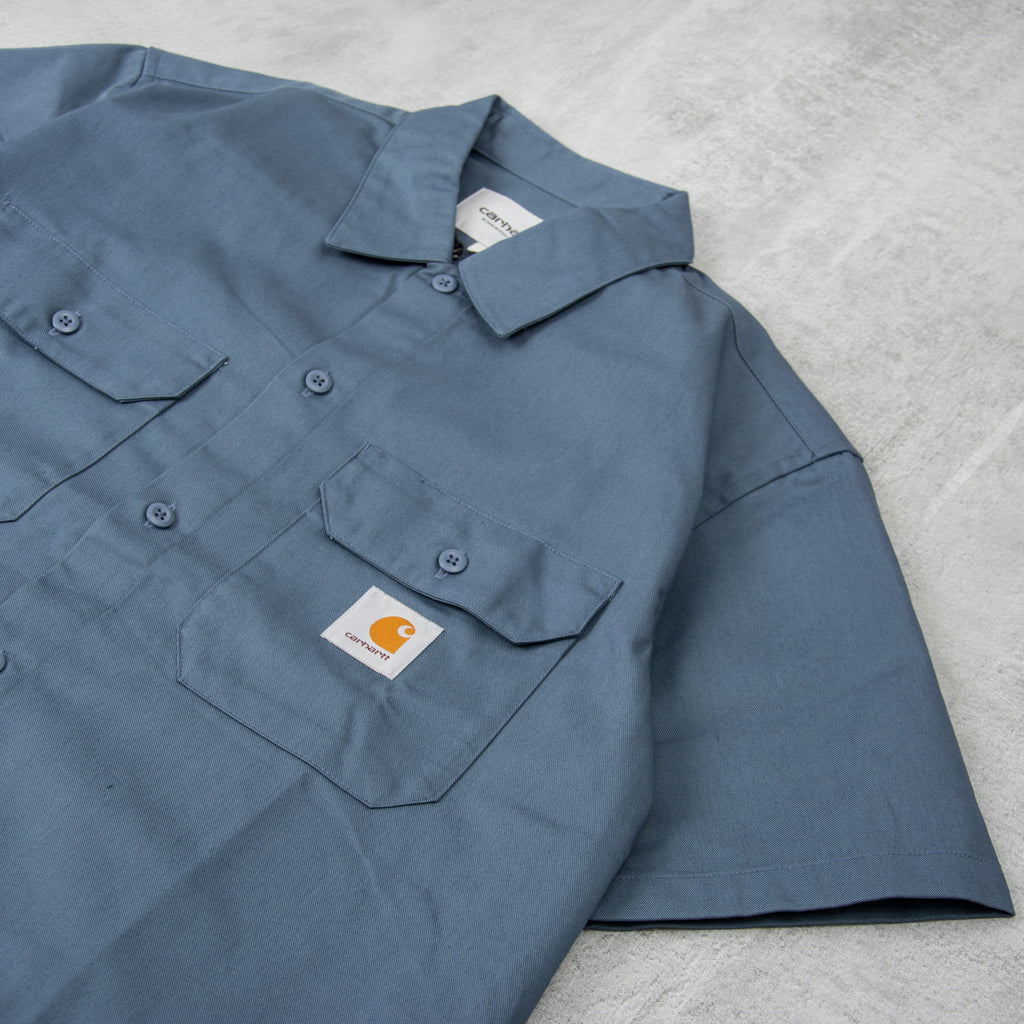 Carhartt WIP Master S/S Shirt - Storm Blue 2
