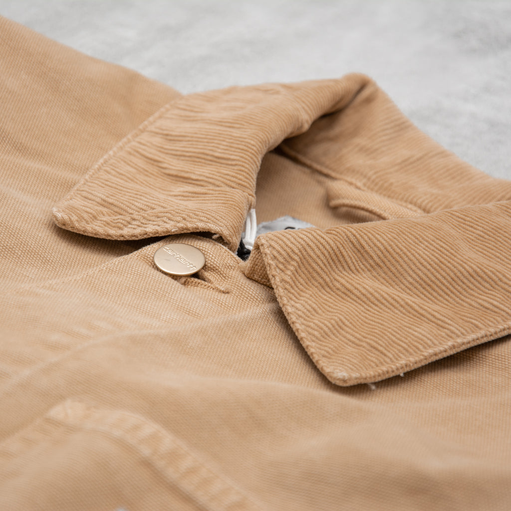 Carhartt WIP Michigan Coat Worn Canvas - Dusty H Brown 2