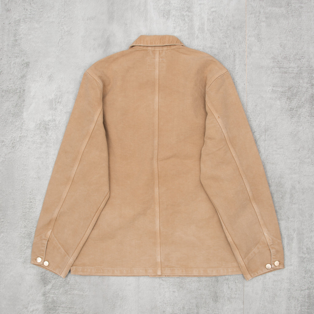 Carhartt WIP Michigan Coat Worn Canvas - Dusty H Brown 3