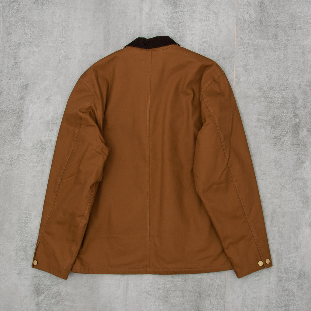 Carhartt WIP Michigan Lined Chore Coat AW - Hamilton Brown Brown Rigid 3