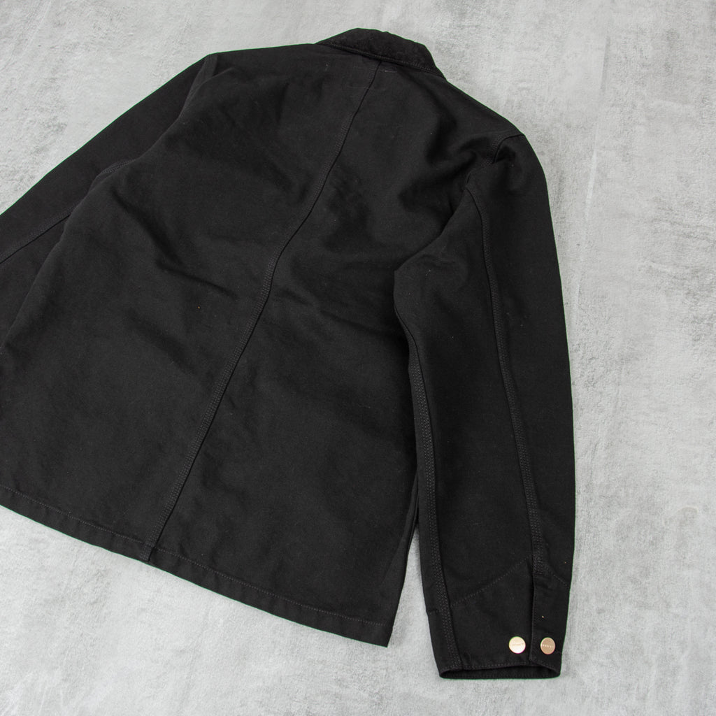 Carhartt WIP Michigan Rinsed Chore Coat - Black / Black 3