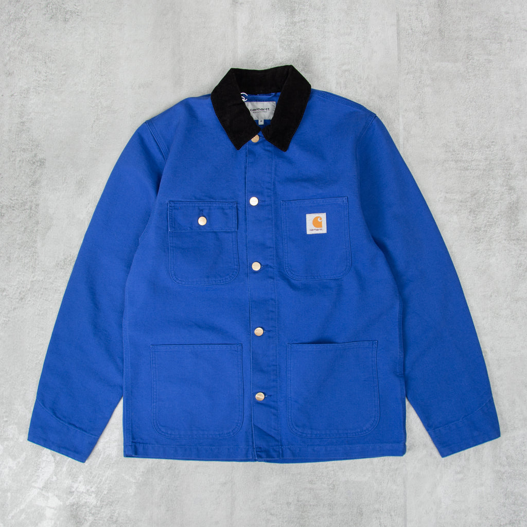 Carhartt WIP Michigan Rinsed Chore Coat - Lazurite / Black 1