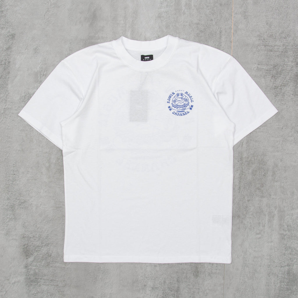 Edwin Music Channel S/S Tee - White 1