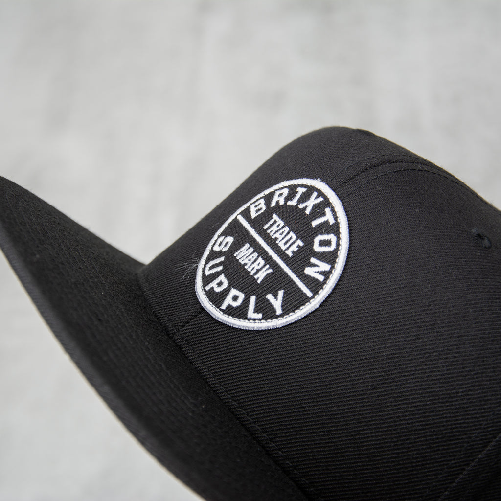 Brixton Oath III Snapback  Cap - Black 2