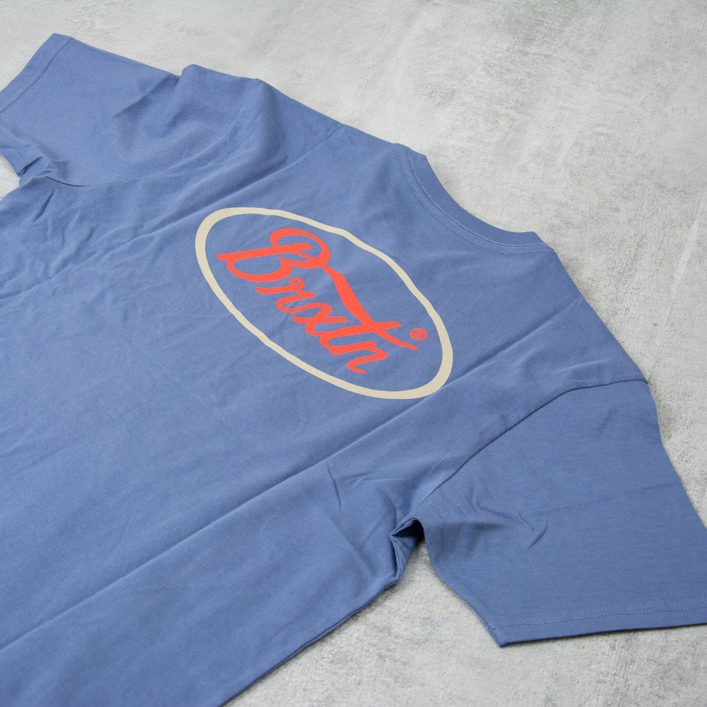 Brixton Parsons S/S Tee - Pacific Blue / Aloha Red 2