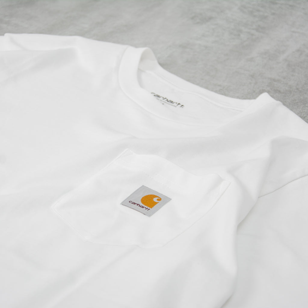 Carhartt WIP Pocket S/S Tee - White 2