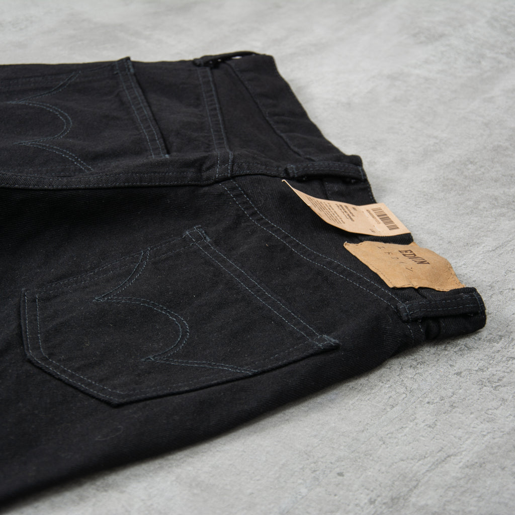 Edwin Regular Tapered Jeans Kaihara Stretch - Black Unwashed 4
