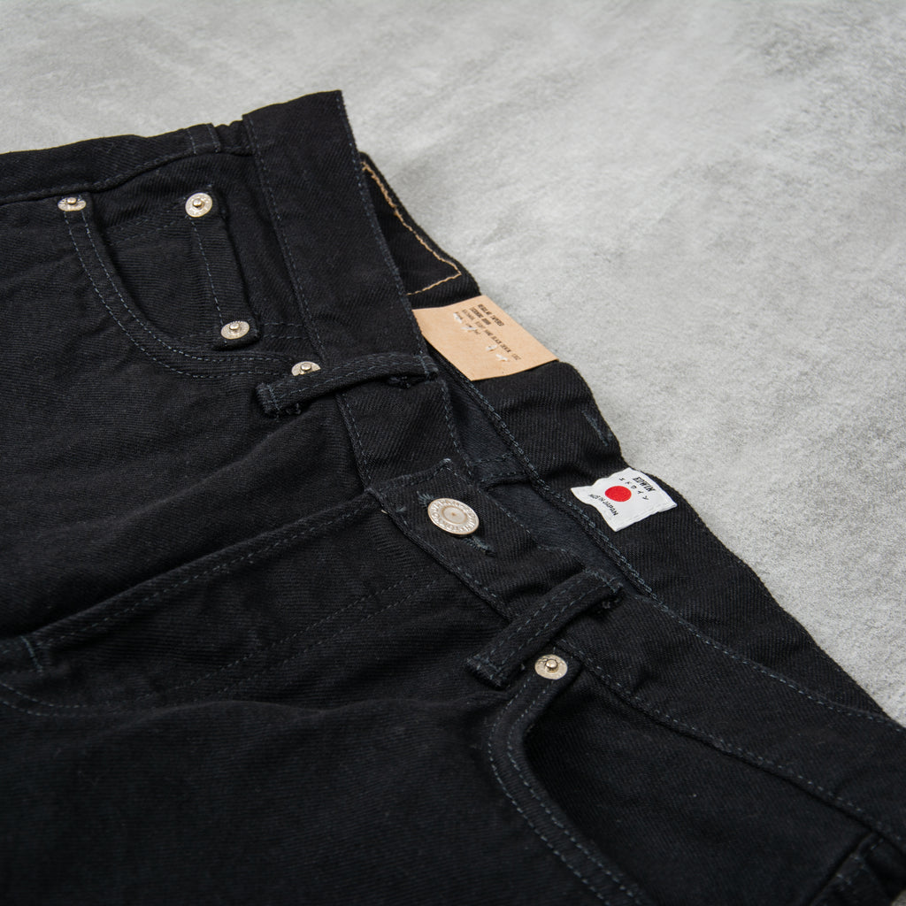 Edwin Regular Tapered Jeans Kaihara Stretch - Black Unwashed 5