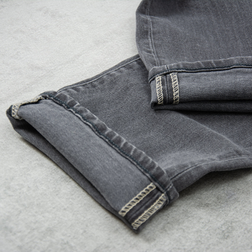 Edwin Regular Tapered Jeans Kaihara Stretch - Black x Black / Grey Used 2