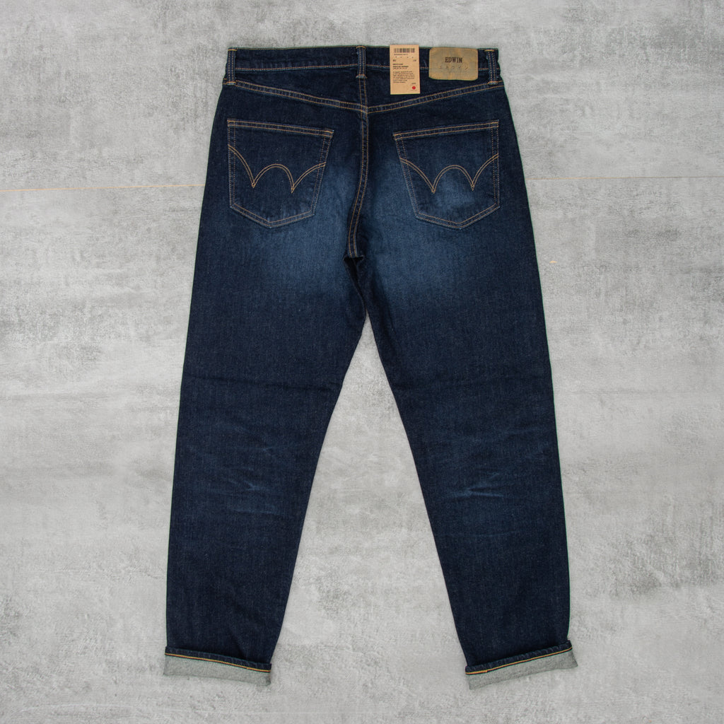 Edwin Regular Tapered Jeans Kaihara Stretch - Blue Dark Used 1