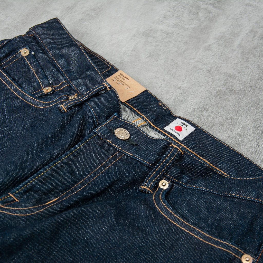 Edwin Regular Tapered Jeans Kaihara Stretch - Green X White Selvage 4