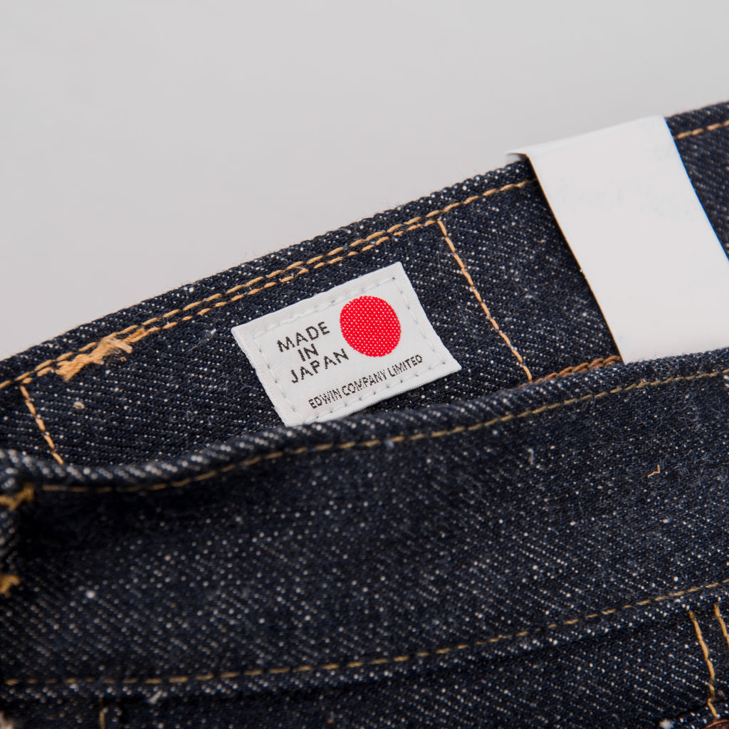 Edwin Regular Tapered Jeans - Nihon Menpu Open Weave Blue Selvage 6