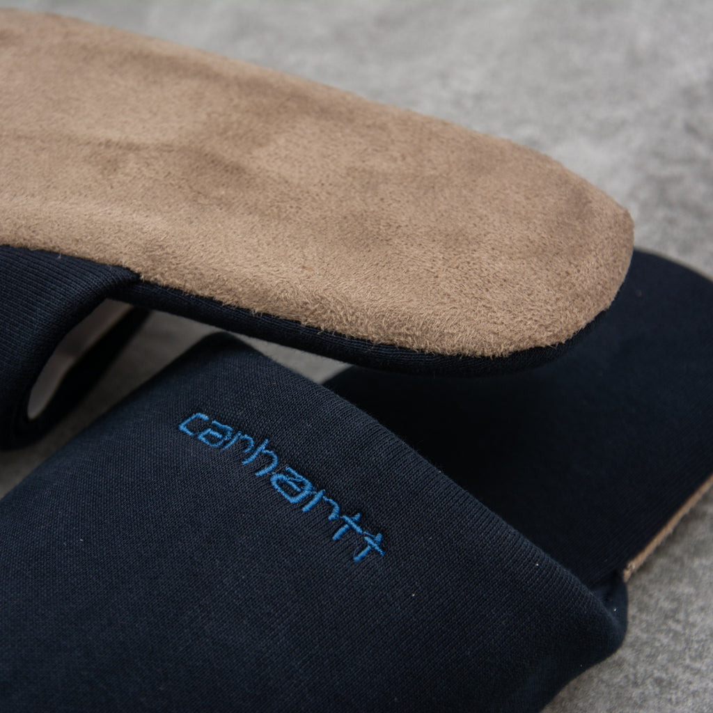 Carhartt WIP Script Embroidery Slippers - Astro / Icesheet 2