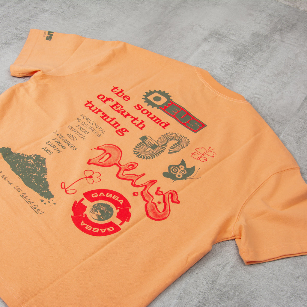 Deus ex Machina Service Manual Tee - Sunkist Orange 2