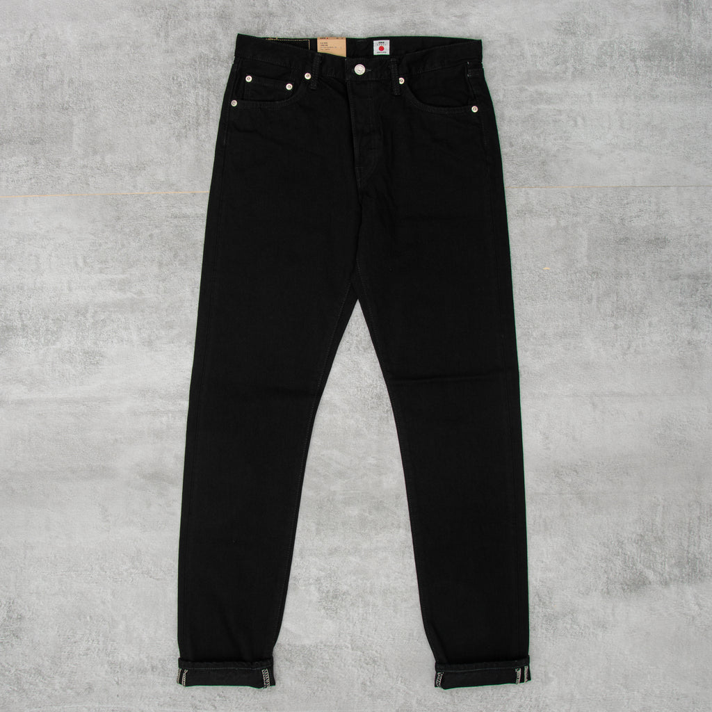 Edwin Slim Tapered Jeans Kaihara Stretch - Black Unwashed 3