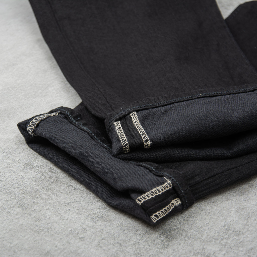 Edwin Slim Tapered Jeans Kaihara Stretch - Black x Black Rinsed 2