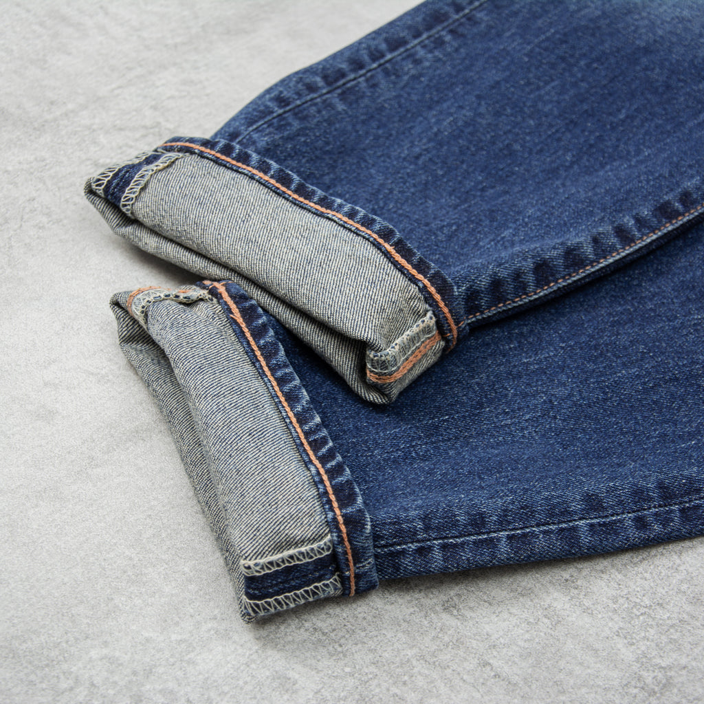 Edwin Slim Tapered Jeans Kaihara Stretch - Pure Indigo Dark Used 5