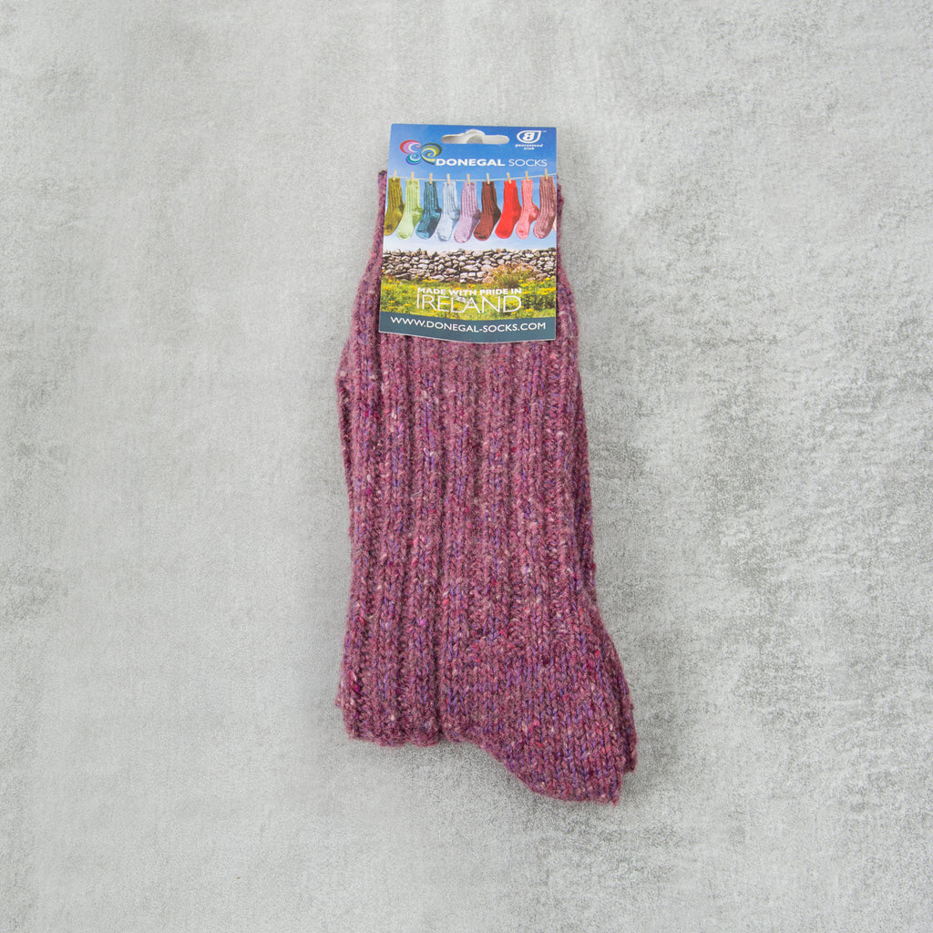 Donegal Socks in traditional Wool - 306 Lilac 1
