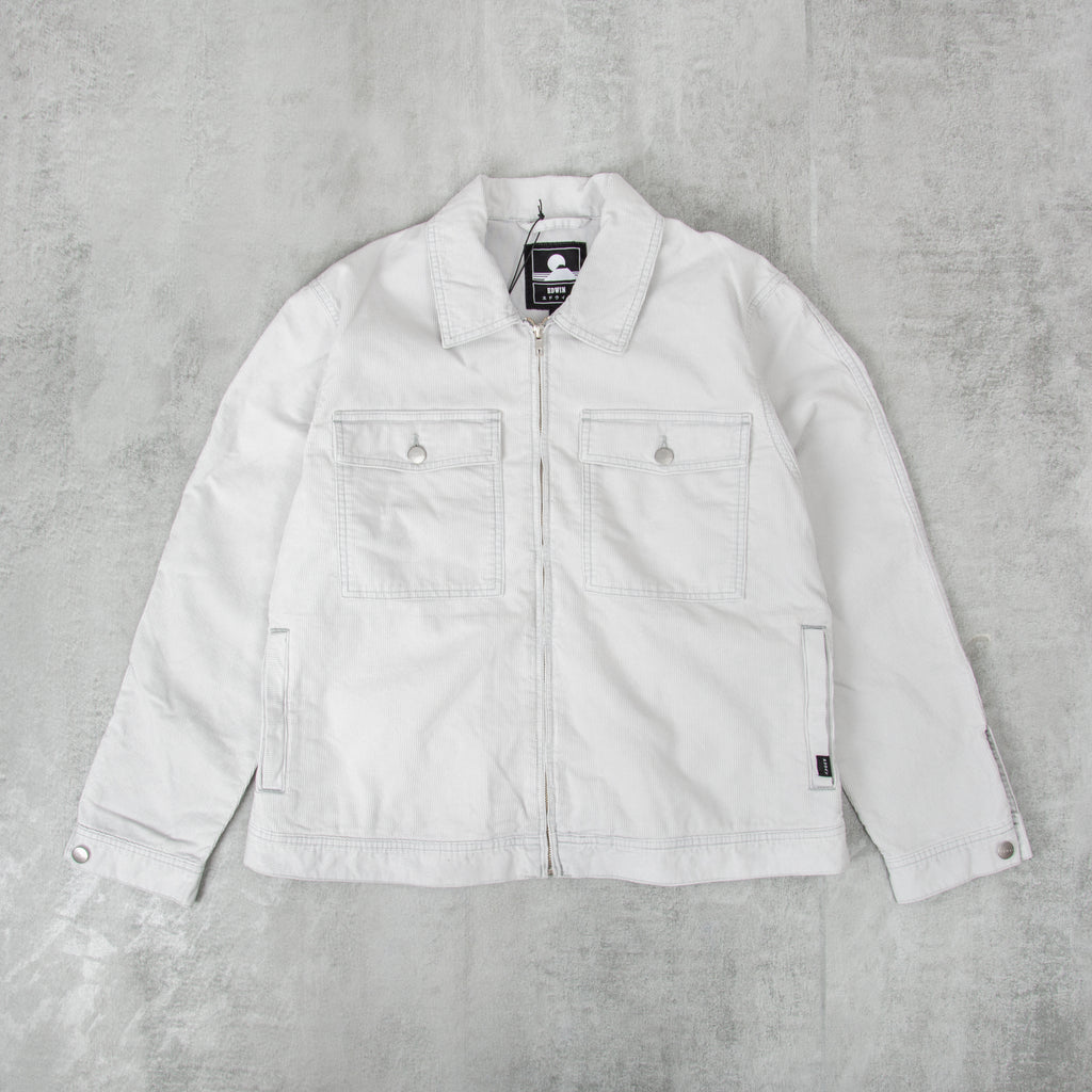 Edwin Sten Zip Corduroy Jacket - Mist 1