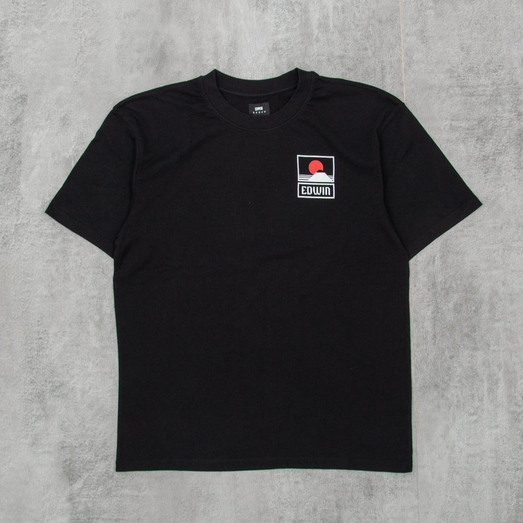 Edwin Sunset On Mt Fuji S/S Tee - Black 1