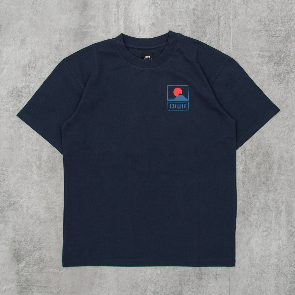 Edwin Sunset On Mt Fuji S/S Tee - Navy Blazer 1