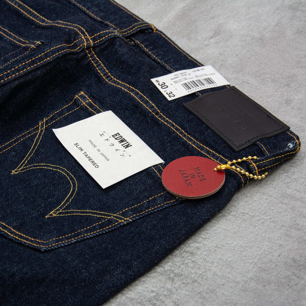 Edwin Slim Tapered Kaihara Organic Jean - Blue Rinsed 2