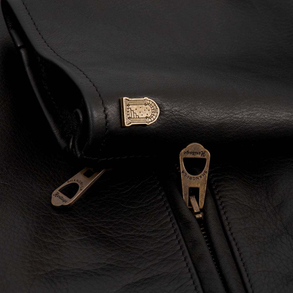 Shangri La Heritage Varenne Leather Jacket MKII - Black 4