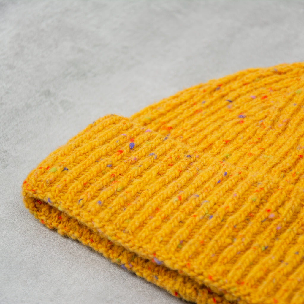 Donegal Wool Beanie - Yellow 2